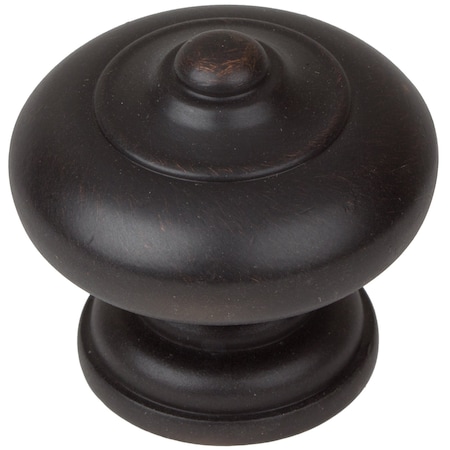 Gliderite Hardware 1-1/2 in. Oil Rubbed Bronze Mushroom Ring Cabinet Knob, 10PK 5561-ORB-10